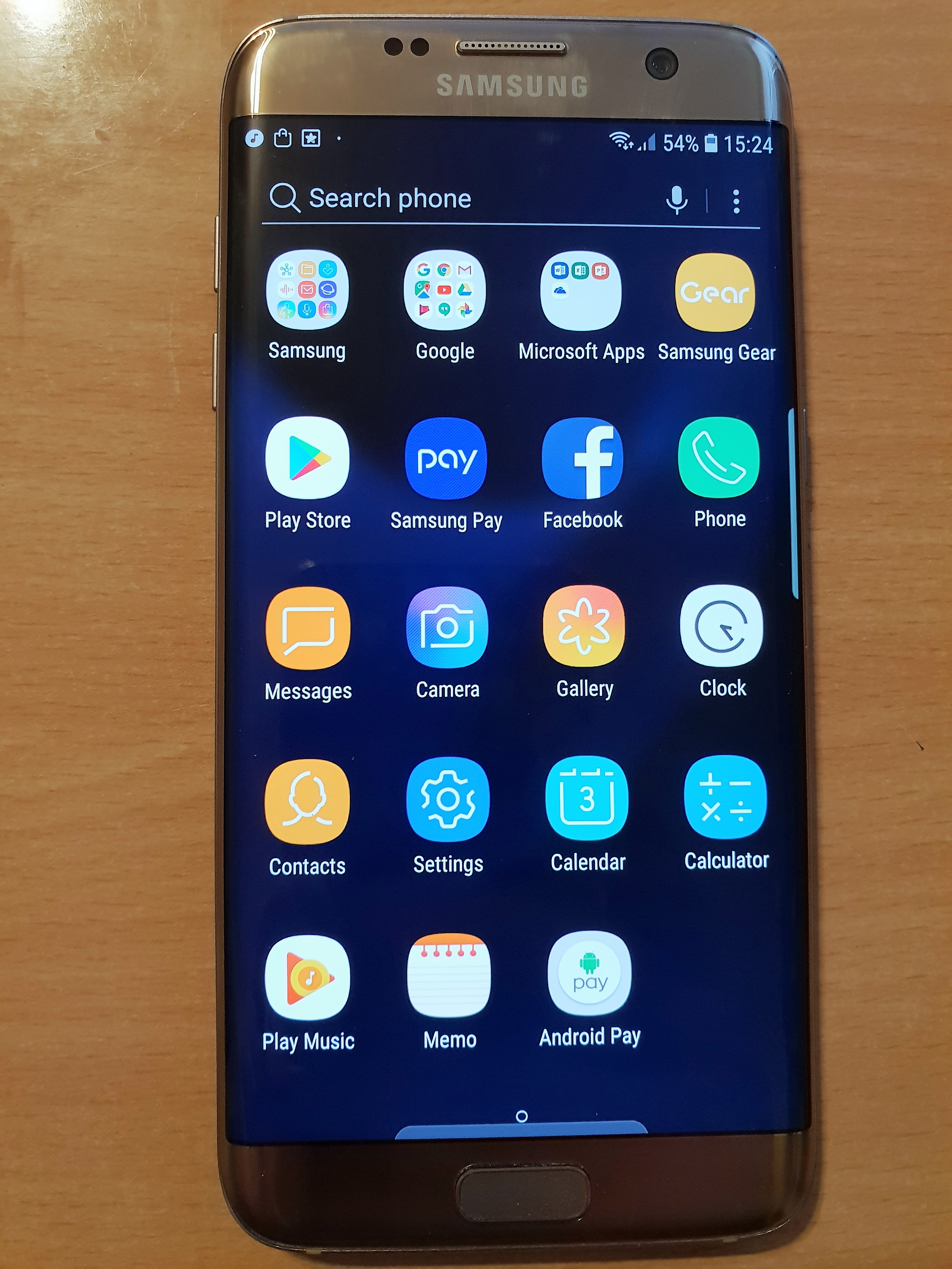 Samsung Galaxy S7 EDGE - 32GB Gold - Front