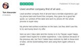 Great TechTrades Review on Trustpilot from Tom Alexander