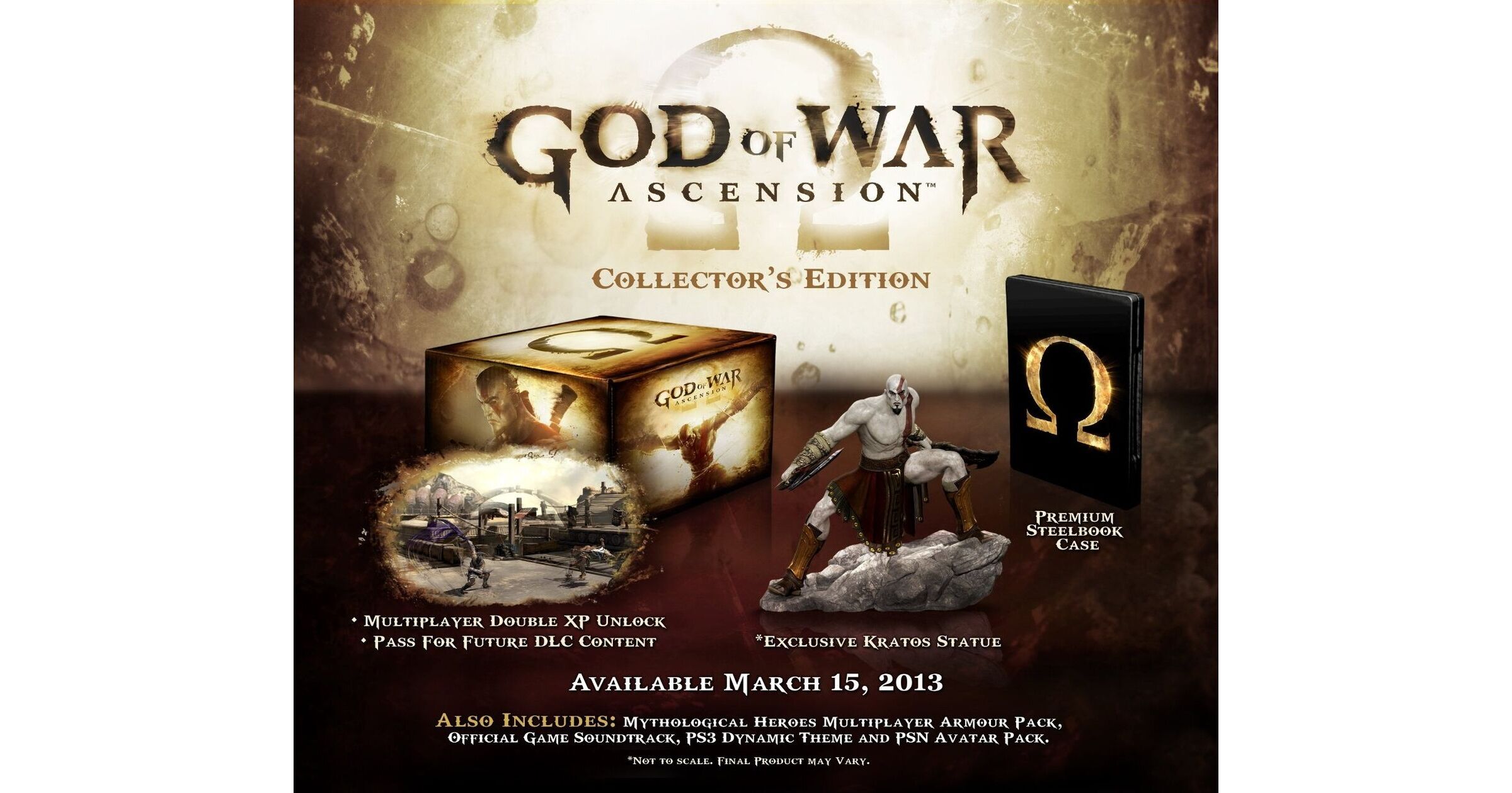 Lot God Of War 1, 2 & 3 – Éditions Collector – PlayStation 2 & 3 – Très Bon état